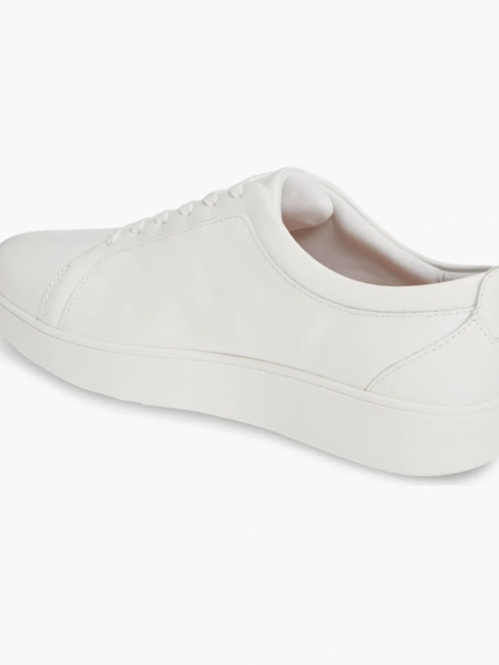 Fitflop Rally Sneakers White Leather Size 7.5